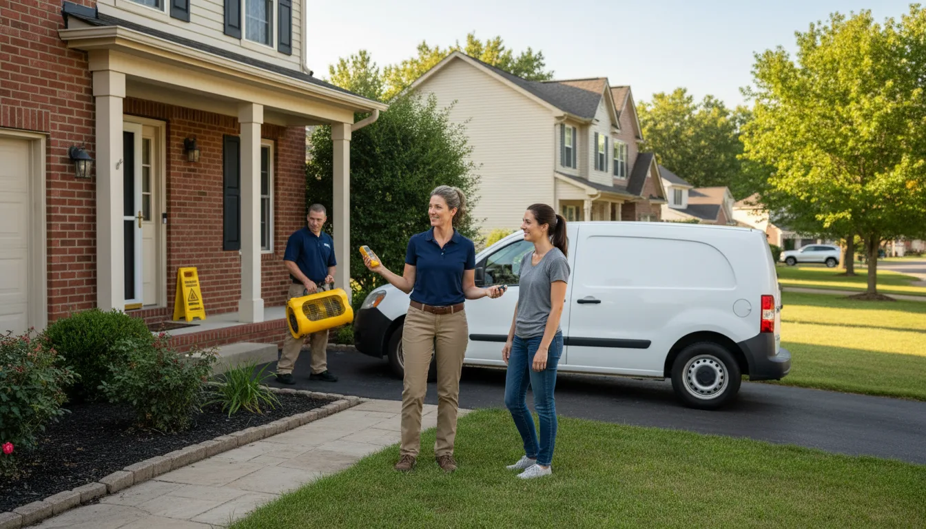Residential water damage restoration in Horseshoe Bend, ID